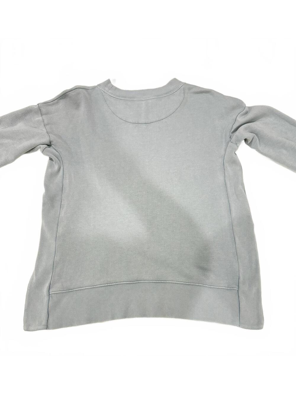 Aerie Oversized Crewneck Sweatshirt Slate Gray Blue XS Cozy Athleisure - Picture 3 of 9